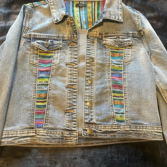 Aztec Denim Jacket - Picture 4 of 4